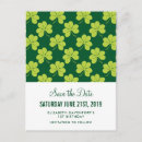 Search for three leaf clover postcards Green