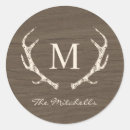 Search for rustic antler stickers Merry christmas