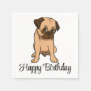 Search for cute pug napkins Birthday