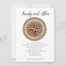 Search for nautical compass wedding invitations Vintage