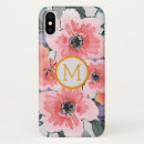 Search for floral monogram iphone x cases Elegant