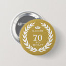 Search for funny 70th birthday badges Humour