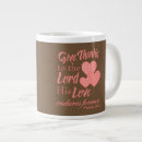 Search for give thanks to the lord mugs God