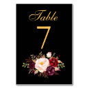 Search for gold and red table cards Rustic