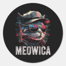Search for cat fourth of july stickers Red white blue