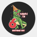 Search for birthday six stickers Boy