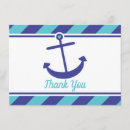 Search for anchor thank you cards Boy baby shower