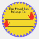 Search for pencil box stickers Crayons
