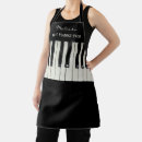 Search for piano teacher aprons Black and white