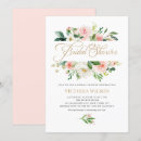 Search for peony bridal shower invitations Blush pink