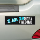 Search for deaf bumper stickers Hard of hearing