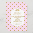 Search for pink and gold princess invitations 1st
