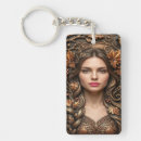 Search for embossed small key rings For her