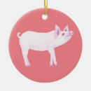 Search for baby pig christmas tree decorations Pink
