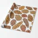 Search for pine cone wrapping paper Forest