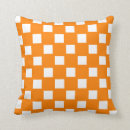 Search for orange checked cushions Orange and white