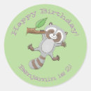 Search for cartoon raccoons stickers Illustration