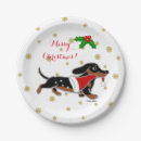 Search for dachshund christmas plates Cute