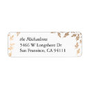 Search for gilded return address labels Gold