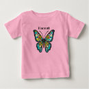 Search for butterflies baby shirts Black