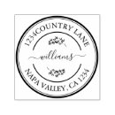 Search for circle return address labels rubber stamps Botanical