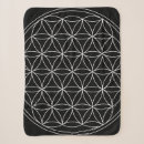 Search for life blankets Black and white