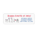 Search for fourth of july return address labels Patriotic