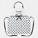 Search for black and white polka dot aprons Cute
