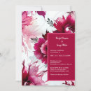 Search for fuchsia rose wedding invitations Botanical