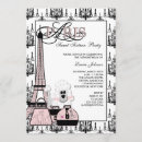 Search for pink paris invitations Party