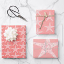 Search for starfish wrapping paper Coral