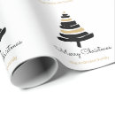 Search for black and white christmas tree wrapping paper Gold
