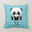 Search for panda cushions Black and white