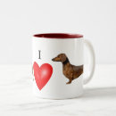 Search for love dachshund mugs Heart