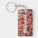 Search for bridesmaids rectangular key rings Pink