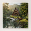Search for log cabin puzzles Wilderness