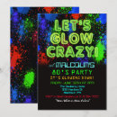 Search for 1980s party invitations Neon