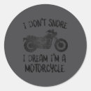 Search for funny motorcycle stickers Snore