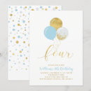 Search for 4th birthday invitations Modern