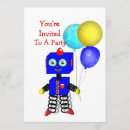 Search for cute robots invitations Boys