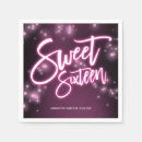 Search for glow in the dark napkins Dinner sweet 16