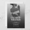 Search for art deco bridal shower invitations Black and white