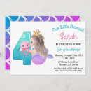 Search for mermaid 4th birthday invitations Cute