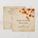Search for fall vow renewal invitations Leaves