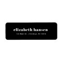 Search for bold modern return address labels Minimalist