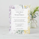 Search for lavender and yellow wedding invitations Flowers