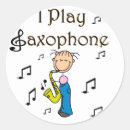 Search for play saxophone stickers Music