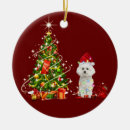 Search for bichon frise christmas tree decorations Xmas