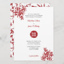 Search for red chinese wedding invitations Modern