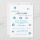 Search for snowflakes baby shower invitations Neutral
